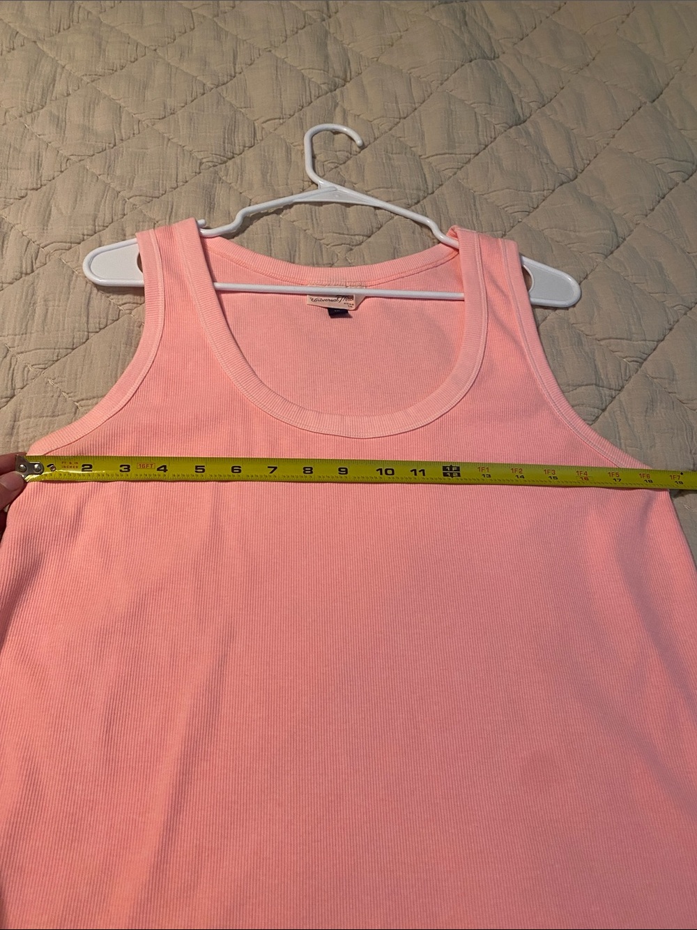 Universal Thread Coral Ribbed Tank Top - Picture 3 of 9